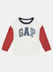 Gap Bluzka 598355-01 Biały Regular Fit. Białe t-shirty chłopięce GAP, bez wzorów, z bawełny, bez ramiączek. Za 59.99 zł.