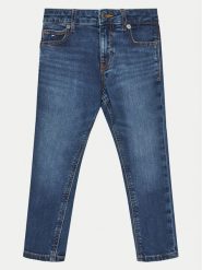 Tommy Hilfiger Jeansy Nora KG0KG08355 Niebieski Slim Fit. Niebieskie spodnie dziewczęce Tommy Hilfiger, z bawełny. Za 119.99 zł.