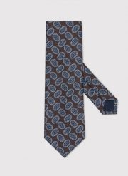 PAKO LORENTE – Brązowy krawat męski. Brązowe krawaty i muchy męskie Pako Lorente, bez wzorów, z poliesteru. Za 99.99 zł.