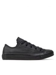Converse Trampki Chuck Taylor All Star Mono Leather 135253C Czarny. Czarne trampki i tenisówki damskie Converse, bez wzorów, ze skóry. Za 298.99 zł.
