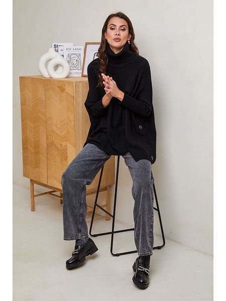 Soft Cashmere Golf w kolorze czarnym rozmiar: 34/36. Czarne golfy damskie Soft Cashmere, bez wzorów, z kaszmiru, bez ramiączek. Za 109.00 zł.