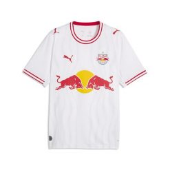 Męska koszulka domowa FC RB Salzburg 26/27 PUMA. Białe t-shirty sportowe męskie Puma, m, z materiału, bez ramiączek, do piłki nożnej. Za 429.00 zł.