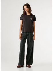 Pepe Jeans Koszulka "Brule" w kolorze brązowym rozmiar: XS. Brązowe bluzki damskie Pepe Jeans, xs, bez wzorów, z bawełny, bez kołnierzyka, bez ramiączek. Za 89.95 zł.