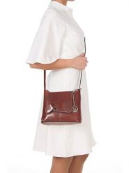 Lia Biassoni Skórzana torebka w kolorze brązowym - 24 x 20 x 6,5 cm rozmiar: onesize. Brązowe torebki klasyczne damskie Lia Biassoni, bez wzorów, z materiału, bez dodatków. Za 208.99 zł.