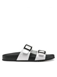 Geox Klapki D Brionia R D55Y3M 000HH C1000 Biały. Białe klapki damskie Geox, bez wzorów, ze skóry, bez obcasa. Za 219.99 zł.