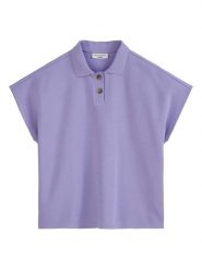 Marc O´Polo Koszulka polo w kolorze fioletowym rozmiar: XXL. Różowe bluzki damskie xxl, bez wzorów, z bawełny, bez kołnierzyka, bez ramiączek. Za 144.92 zł.