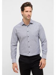 Eterna Koszula - Modern fit - w kolorze biało-szarym rozmiar: 42. Szare koszule męskie Eterna, bez wzorów, z bawełny, bez kołnierzyka, bez ramiączek. Za 114.44 zł.