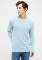 MUSTANG Elliot MĘSKI SWETER LOGO Angel Falls 1014920 5283. Swetry męskie Mustang, l, bez wzorów, bez kołnierzyka. Za 139.99 zł.