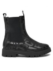 Marc Jacobs Sztyblety W60333 M Czarny. Czarne botki dziewczęce MARC JACOBS, bez wzorów, ze skóry, bez ramiączek. Za 419.99 zł.