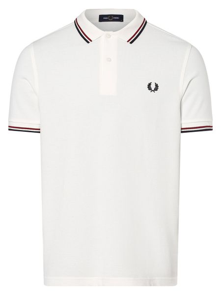 Fred Perry koszulka polo Mężczyźni Bawełna biały, XL. Białe koszulki polo męskie Fred Perry, m, bez wzorów, z bawełny, bez ramiączek. Za 449.95 zł.