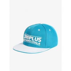 Czapka z daszkiem 8b+ Snapback Cap Eat More Chalk - blue/white. Niebieskie czapki męskie 8BPLUS, bez wzorów, sportowe. Za 91.99 zł.