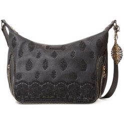 Desigual torebka damska czarny Bols Paola Somalia. Czarne torebki klasyczne damskie Desigual, bez wzorów, bez dodatków. W wyprzedaży za 208.00 zł.