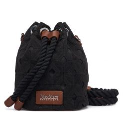 Torebka Max Mara. Czarne torebki klasyczne damskie Max Mara, bez wzorów, bez dodatków. Za 739.99 zł.