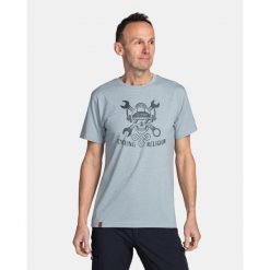 Męski bawełniany t-shirt Kilpi SKULLY-M. Szare t-shirty męskie Kilpi, m, bez wzorów, z bawełny, bez kołnierzyka. Za 75.03 zł.