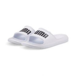 Klapki Puma Divecat V2 Lite Slide Flip Flops, Dla obu płci. Białe klapki i japonki męskie Puma, z gumy. Za 75.00 zł.