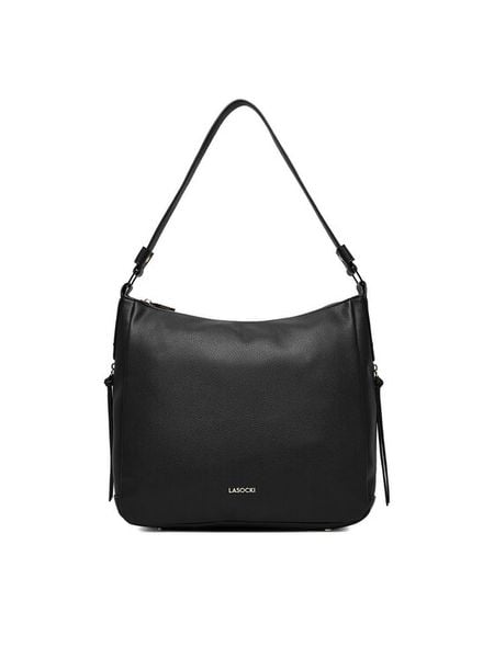 Lasocki Torebka C-LSK-X-006-08 Czarny. Czarne torebki klasyczne damskie Lasocki, bez wzorów, z materiału, bez dodatków. Za 189.99 zł.