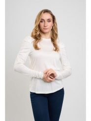 Marks & Spencer Koszulka w kolorze kremowym rozmiar: 40. Brązowe bluzki damskie Marks & Spencer, bez wzorów, z wiskozy, bez kołnierzyka, bez ramiączek. Za 48.28 zł.