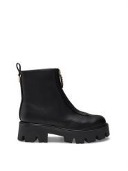 Guess Kozaki 184521 Czarny. Czarne kozaki damskie Guess, bez obcasa, na słupku. Za 584.99 zł.