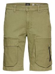 Camel Active Bojówki - Regular fit - w kolorze zielonym rozmiar: W31. Zielone szorty męskie Camel Active, bez wzorów, z bawełny. Za 154.95 zł.