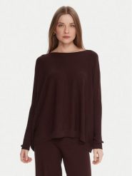 Kontatto Sweter 3M0802C Brązowy Relaxed Fit. Brązowe swetry klasyczne damskie Kontatto, m, z syntetyku, bez kołnierzyka. Za 299.99 zł.