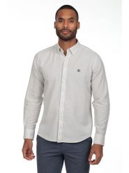 The Time of Bocha Koszula - Regular fit - w kolorze szarym rozmiar: XXL. Szare koszule męskie The Time of Bocha, xxl, bez wzorów, bez kołnierzyka, bez ramiączek. Za 173.99 zł.