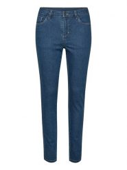 Kaffe Dżinsy "Vicky" - Skinny fit - w kolorze niebieskim rozmiar: 36. Niebieskie jeansy damskie Kaffe, z podwyższonym stanem. Za 100.99 zł.