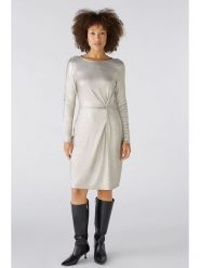 Oui Sukienka w kolorze złotym rozmiar: 36. Żółte sukienki damskie Oui, bez wzorów, bez kołnierzyka, bez ramiączek, midi. Za 132.36 zł.