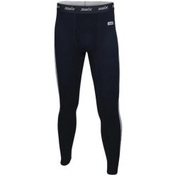 Legginsy Swix Racex Bodywear. Czarne spodnie sportowe męskie Swix, z materiału. Za 212.70 zł.
