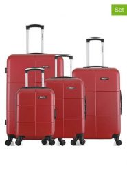 BlueStar 4-częściowy zestaw "Miami" w kolorze czerwonym rozmiar: onesize. Czerwone walizki Bluestar, bez wzorów, z materiału. Za 608.99 zł.