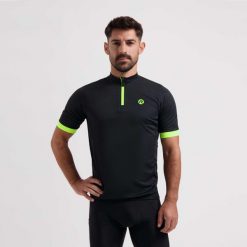 Koszulka rowerowa męska Rogelli PERUGIA 2.0 z luźniejszym krojem. Czarne t-shirty sportowe męskie Rogelli, m, bez ramiączek, rowerowe. Za 146.00 zł.