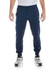 Spodnie dresowe z kieszenie na co dzień na siłownię. Niebieskie spodnie sportowe męskie LEONE 1947 APPAREL, z dresówki. Za 105.21 zł.