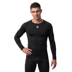 Męska sportowa podkoszulka Siroko Blayer Black M. Czarne bielizna termoaktywna męska SIROKO, m, bez wzorów, z materiału. Za 124.00 zł.