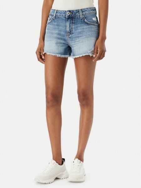 HUGO Szorty jeansowe Galimon 50561167 Niebieski Regular Fit. Niebieskie szorty damskie Hugo, bez wzorów, z bawełny. Za 349.99 zł.