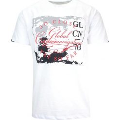 T-Shirt Męski Biały z Nadrukiem, Napisy, Koszulka, Krótki Rękaw, U-neck. Białe t-shirty męskie MCL, na lato, l, bez wzorów, z bawełny, bez kołnierzyka. Za 119.00 zł.