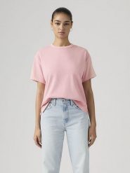 Levi's Koszulka w kolorze jasnoróżowym rozmiar: XS. Różowe t-shirty damskie Levi's, s, bez wzorów, z bawełny, bez kołnierzyka. Za 77.95 zł.