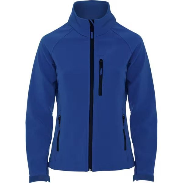 Kurtka Damska Antartida Soft Shell. Niebieskie kurtki damskie ROLY, xl, bez wzorów, bez kaptura. Za 141.99 zł.