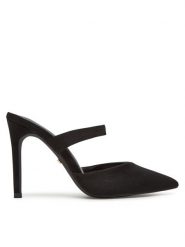 DeeZee Klapki HT78401-7 Czarny. Czarne klapki damskie DeeZee, bez wzorów, z materiału, bez obcasa. Za 139.99 zł.