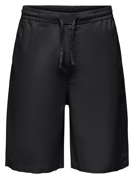 ONLY & SONS Szorty "Onsdaves" w kolorze czarnym rozmiar: XL. Czarne szorty męskie Only & Sons, bez kołnierzyka. Za 114.17 zł.