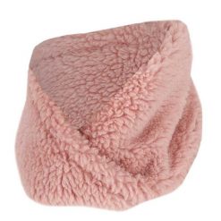 Komin z wełny Teddy w kolorze jasnoróżowym 2/4 lata. Czerwone szaliki dziecięce Sarlini, z materiału, bez ramiączek. Za 121.30 zł.