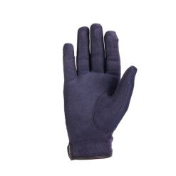 Rękawiczki jeździeckie dla dzieci Fouganza Basic. Niebieskie rękawiczki dziecięce FOUGANZA, z materiału, bez ramiączek. Za 39.99 zł.