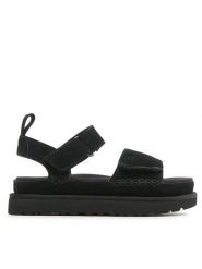 Ugg Sandały W Goldenstar Sandals 1136783 Czarny. Czarne sandały damskie Ugg, bez wzorów, ze skóry, bez obcasa, na płaskiej podeszwie. Za 439.99 zł.