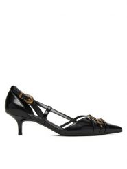 PINKO Czółenka Gloria 16 SD0485E037 Czarny. Czarne czółenka damskie Pinko, bez wzorów, ze skóry, bez obcasa. Za 1,119.00 zł.