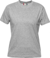 Clique Premium-T Women damska koszulka z okrągłym dekoltem bawełniana – grey. Szare t-shirty damskie CLIQUE, xl, bez wzorów, z bawełny, bez kołnierzyka. Za 110.94 zł.