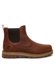 Timberland Sztyblety Britton Road Mid Chelsea TB0A6A4WEM61 Brązowy. Brązowe sztyblety męskie Timberland, ze skóry, bez zapięcia. Za 619.99 zł.