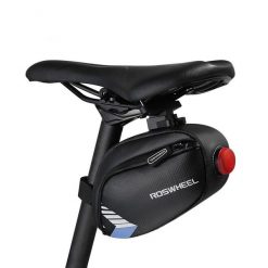 Torba pod siodełko Roswheel, wodoodporna. Czarne torebki klasyczne damskie Roswheel, bez wzorów, z nylonu, bez dodatków. Za 44.99 zł.