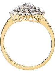 Diamant Exquis Złoty pierścionek z cyrkoniami rozmiar: 55. Żółte pierścionki damskie Diamant Exquis, z cyrkonią, złote. Za 1,563.09 zł.