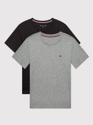Tommy Hilfiger Komplet 2 t-shirtów 2p Cn UB0UB00310 Kolorowy Regular Fit. T-shirty chłopięce Tommy Hilfiger, bez wzorów, z bawełny, bez ramiączek. Za 99.99 zł.