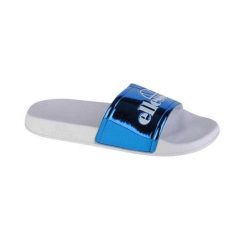 Klapki Damskie Giselle. Białe klapki damskie Ellesse, bez wzorów, z gumy, bez obcasa, na obcasie. Za 119.99 zł.