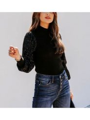 LA Angels Sweter w kolorze czarnym rozmiar: L. Czarne golfy damskie LA Angels, l, bez kołnierzyka. Za 126.99 zł.