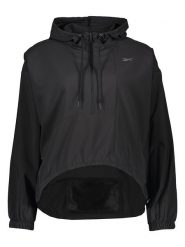 Reebok Kurtka w kolorze czarnym do biegania rozmiar: L. Czarne kurtki do biegania damskie Reebok, l, bez wzorów, bez kaptura. Za 144.95 zł.